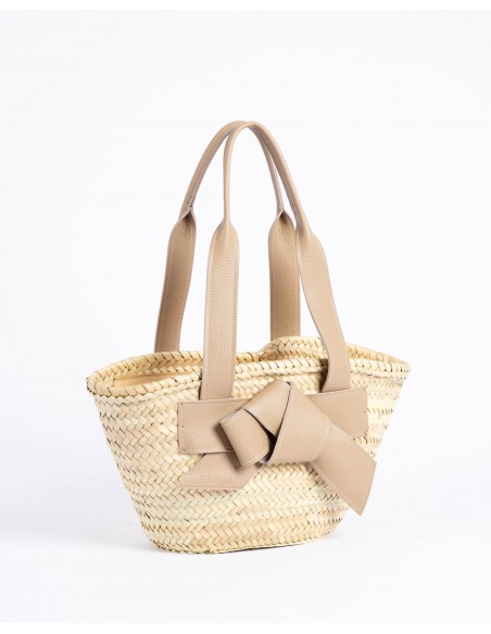 VALERIA straw bag | sand
