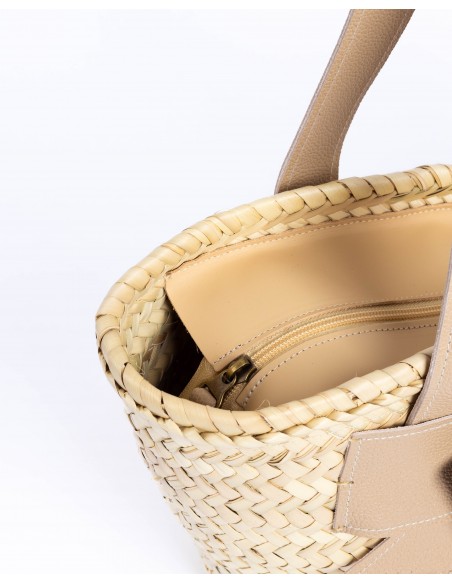 VALERIA straw bag | sand