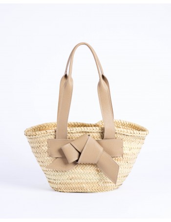 VALERIA straw bag | sand