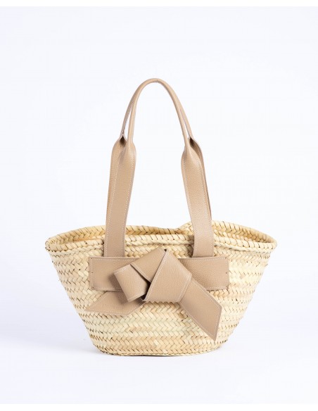 VALERIA straw bag | sand