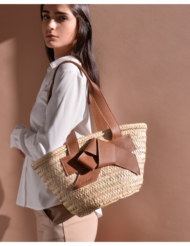 VALERIA straw bag | tan