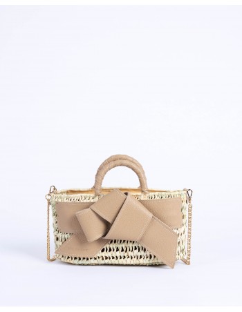 VALERIA knot bag | sand