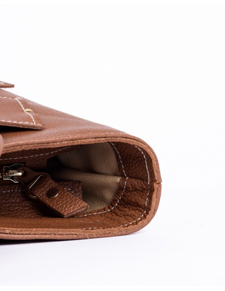 VALERIA | leather bag | tan