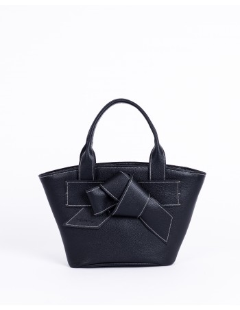 VALERIA | capazo de piel | negro