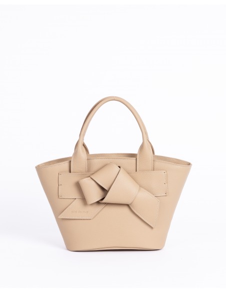 VALERIA | leather bag | sand