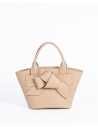 VALERIA | leather bag | sand