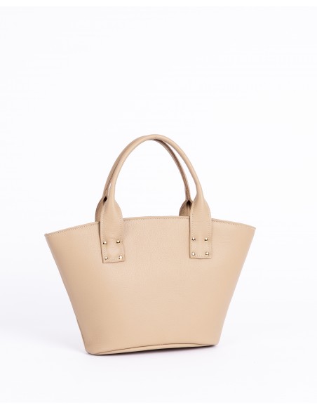 VALERIA | leather bag | sand