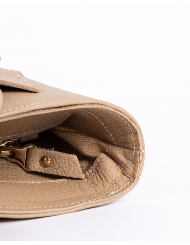 VALERIA | capazo de piel | arena