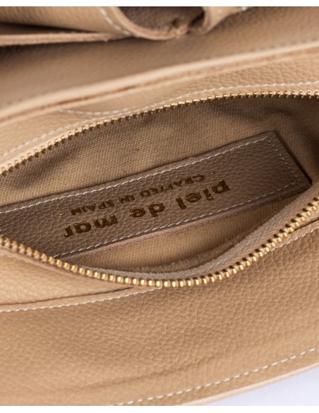 VALERIA | capazo de piel | arena