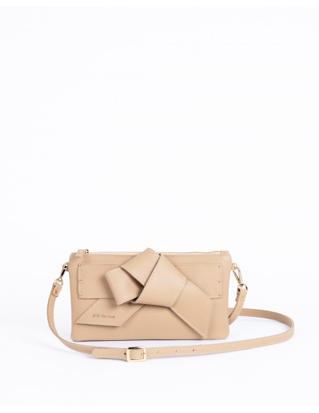 VALERIA | leather shoulder bag | sand
