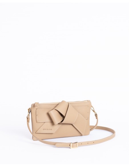 VALERIA | leather shoulder bag | sand