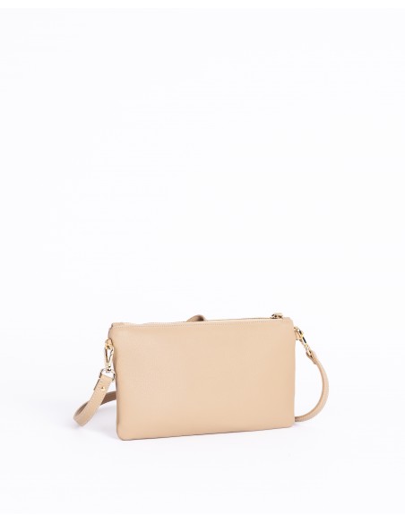 VALERIA | leather shoulder bag | sand
