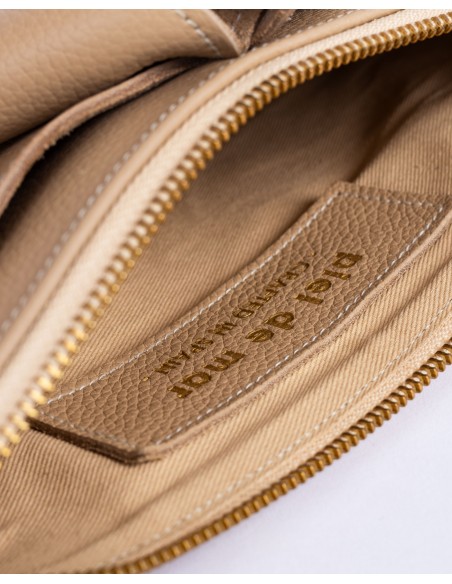 VALERIA | leather shoulder bag | sand