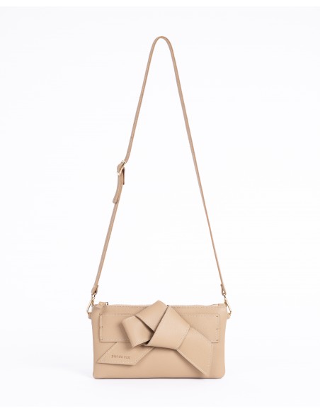 VALERIA | leather shoulder bag | sand