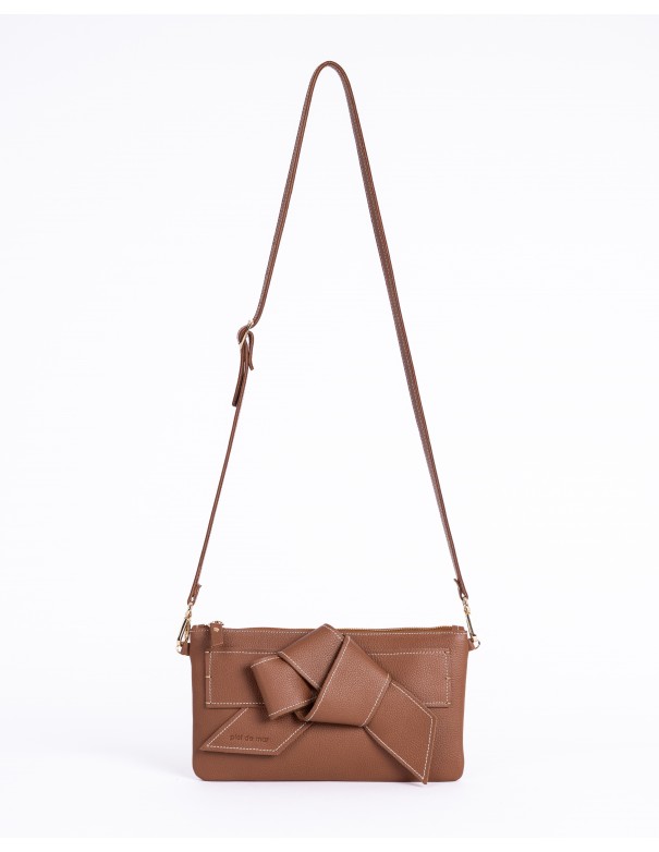 VALERIA | leather shoulder bag | tan