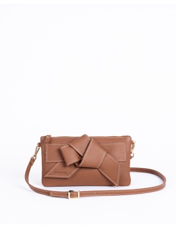VALERIA | leather shoulder bag | tan