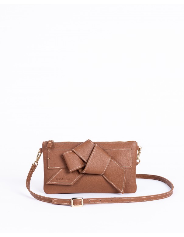VALERIA | leather shoulder bag | tan