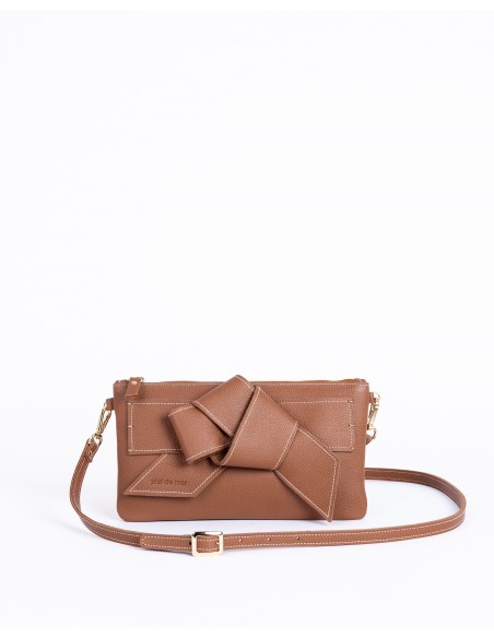 VALERIA | leather shoulder bag | tan