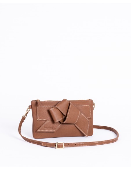 VALERIA | leather shoulder bag | tan