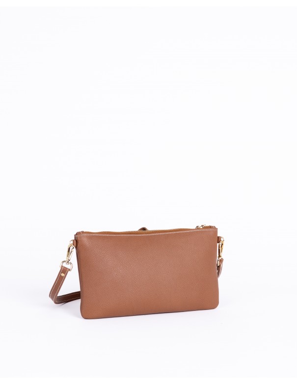 VALERIA | leather shoulder bag | tan