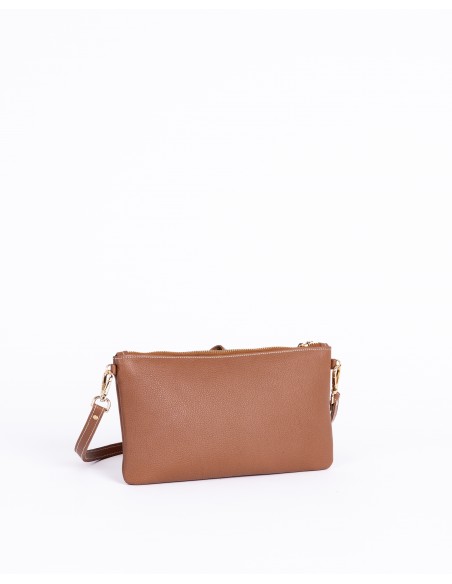 VALERIA | leather shoulder bag | tan