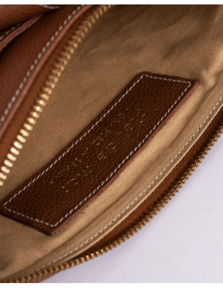 VALERIA | leather shoulder bag | tan