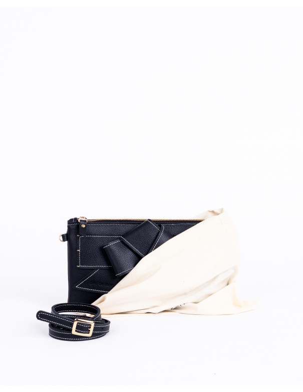 VALERIA | bandolera de piel | negro