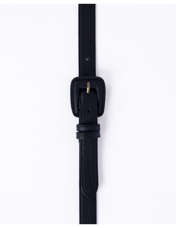 L'ESSENTIEL | cinturón piel | negro