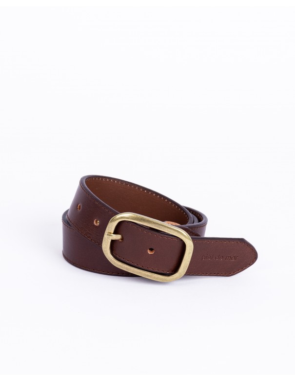 URBAN | leather belt |cognac