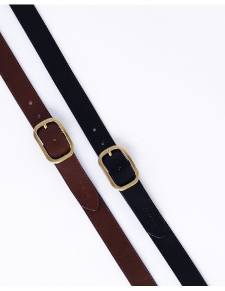 URBAN | leather belt |cognac