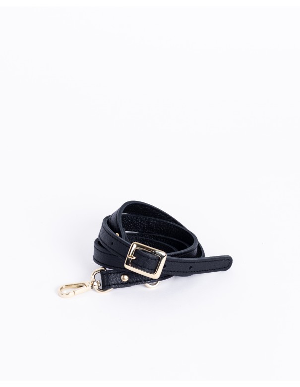 ASA HEBILLA | piel grabada | negro