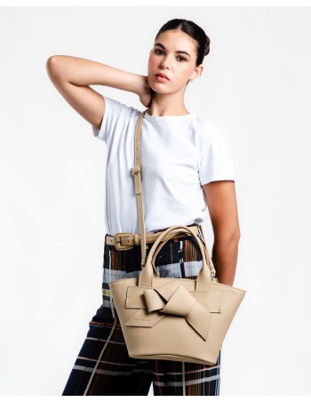 VALERIA | leather bag | sand 2