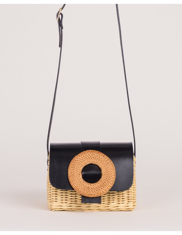 SIMONA | rattan | black