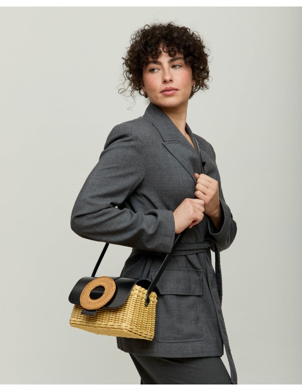 SIMONA | rattan | black