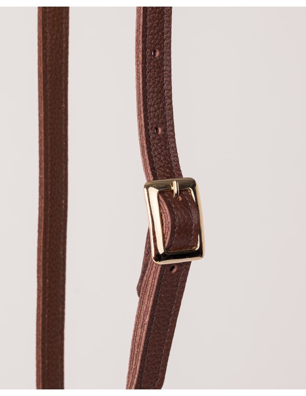 HANDLE | engraved leather | brown