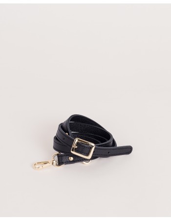 HANDLE | engraved leather | black