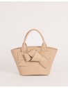 VALERIA | leather bag | sand