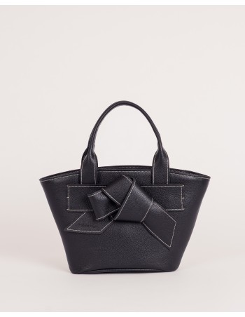 VALERIA | leather bag | black