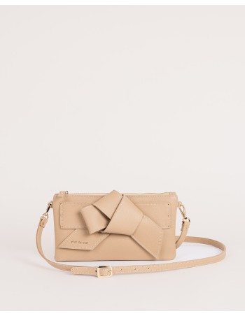 VALERIA | leather shoulder bag | sand